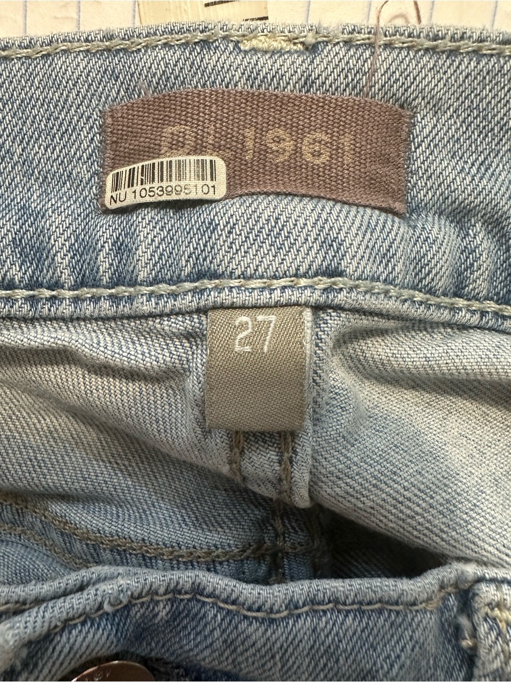 DL1961 Patti Straight High-Rise 31 inch Jeans - Indigo Blue - Picture 8 of 12